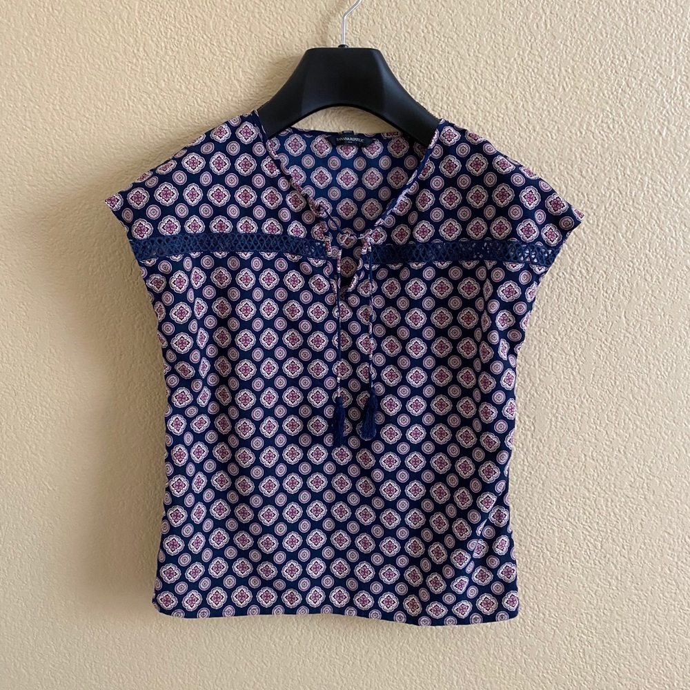 Banana Republic Paisley Print Blouse